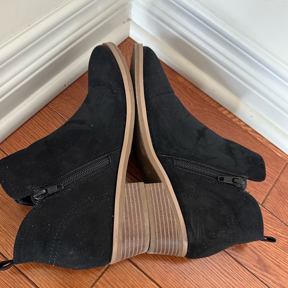 Black Suede Booties - Picture 2 of 5